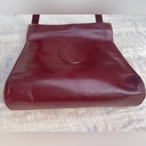 Must de Cartier Shoulder Bag Purse Crossbody Leather Authentic Vintage Clutch - Picture 15 of 15
